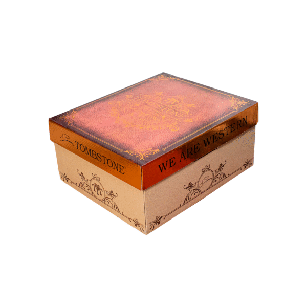 CAJA TOMBSTONE ACOSTADA CAJA PARA SOMBREROS TOMBSTONE