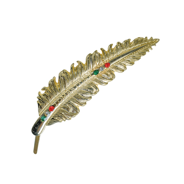 PLUMA METALICA ORO TRICOLOR PLUMA METÁLICA