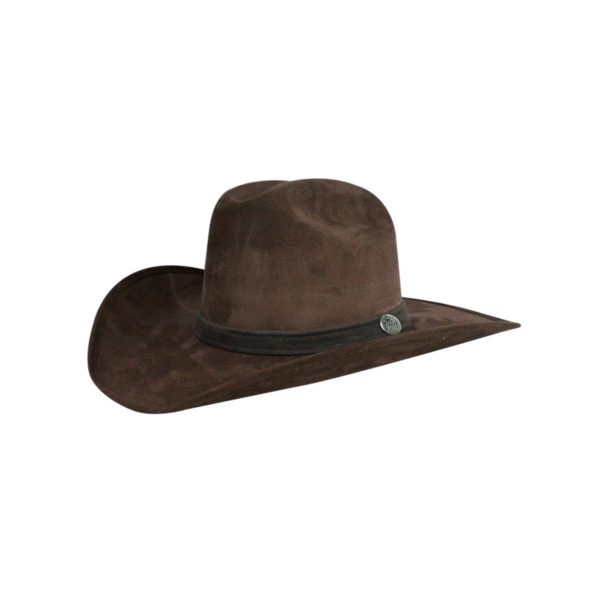 SOMBRERO AMERICANO GAMUZINA CAFE OSC (2) SOMBRERO AMERICANO DE GAMUZINA