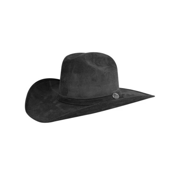 SOMBRERO AMERICANO GAMUZINA NEGRO SOMBRERO AMERICANO DE GAMUZINA