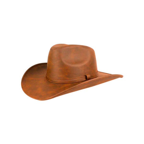 SOMBRERO CALIFORNIA DE PIEL CAFE SOMBRERO CALIFORNIA DE PIEL
