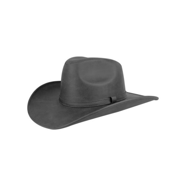 SOMBRERO CALIFORNIA DE PIEL NEGRO SOMBRERO CALIFORNIA DE PIEL