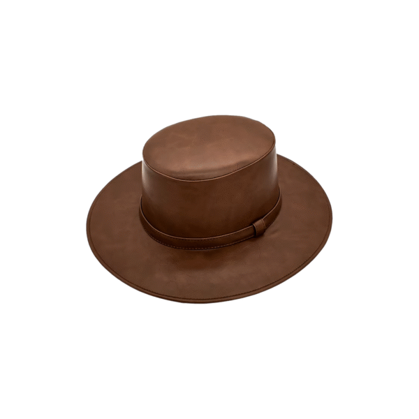 SOMBRERO CORDOBES PIEL CAFE OSCURO SOMBRERO CORDOBÉS PIEL