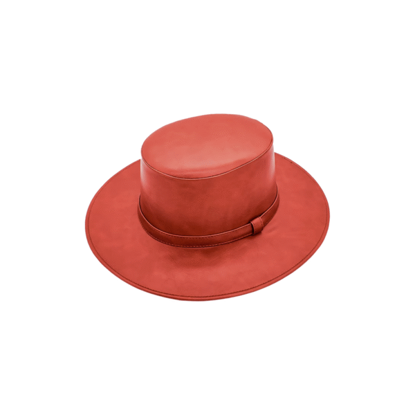 SOMBRERO CORDOBES PIEL ROJO SOMBRERO CORDOBÉS PIEL