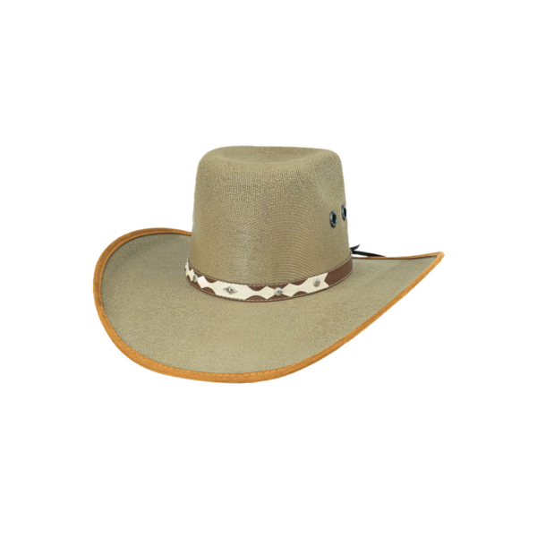 SOMBRERO DOBLE YUTE MIEL VERDE SOMBRERO DOBLE YUTE