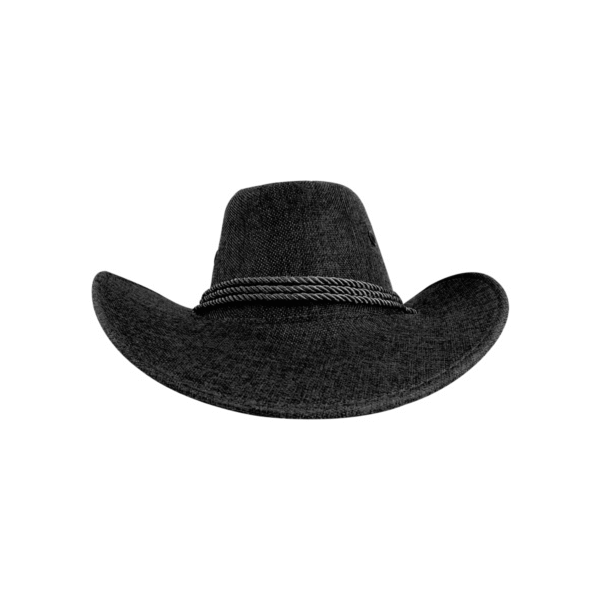 SOMBRERO ECONOMICO IMPERMEABLE DE LONA NEGRO SOMBRERO ECONÓMICO IMPERMEABLE LONA