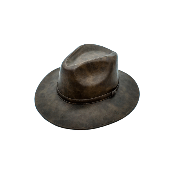 SOMBRERO INDIANA DE PIEL CAFE OSCURO SOMBRERO INDIANA PIEL