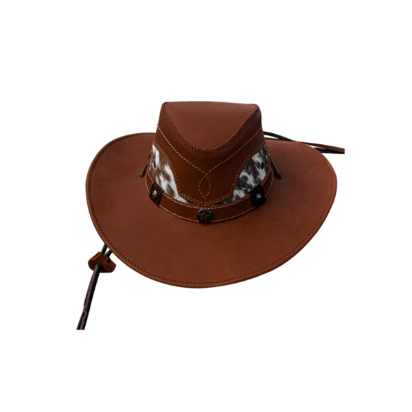 SOMBRERO VAQUETA ESTILO GINA DE PIEL CAFE OSC SOMBRERO VAQUETA ESTILO GINA DE PIEL