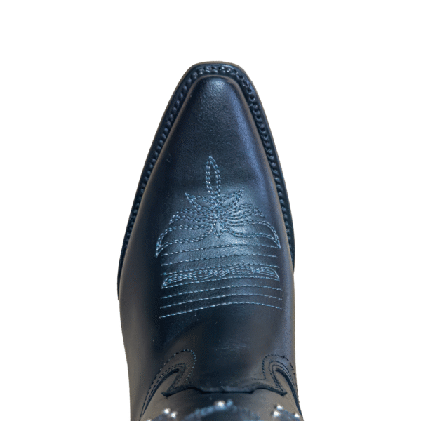 Bota de Piel Puntal con Estoperol