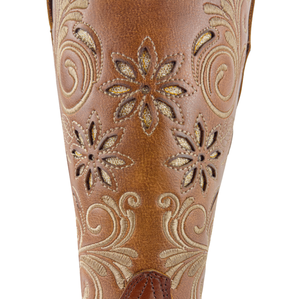 Bota de Piel Laser con Bordado