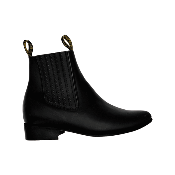 Botin Charro de Piel Negro