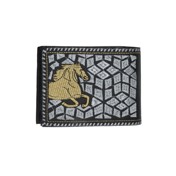 Cartera Bordado con Hilo Metálico