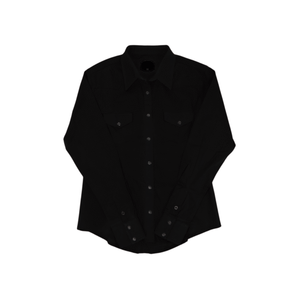 Camisa de Dama Básica Negra