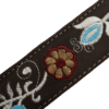 Cinturón Vaquero Bordado con Flor Azul