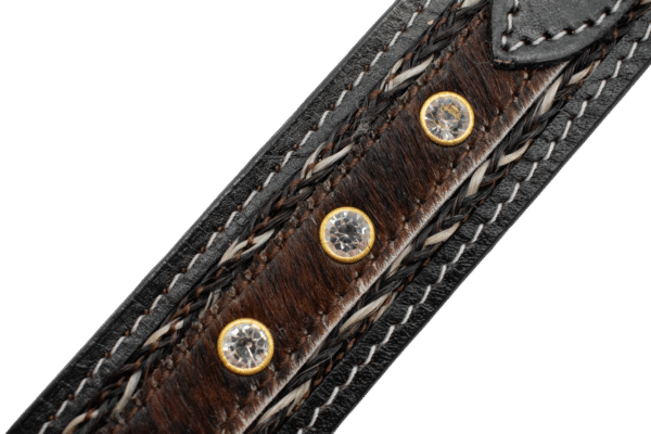 CNT006(4) MUESTRA DE CINTO VAQUERO CON PIEDRAS