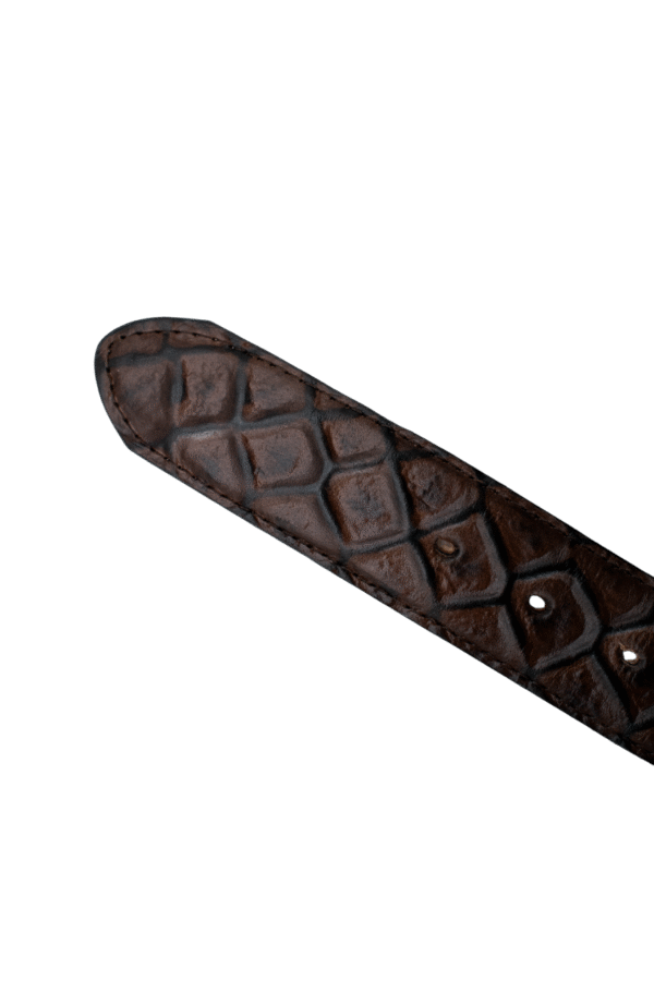 TEXTURA DE CINTURON CHARRO EN COLOR MARRON