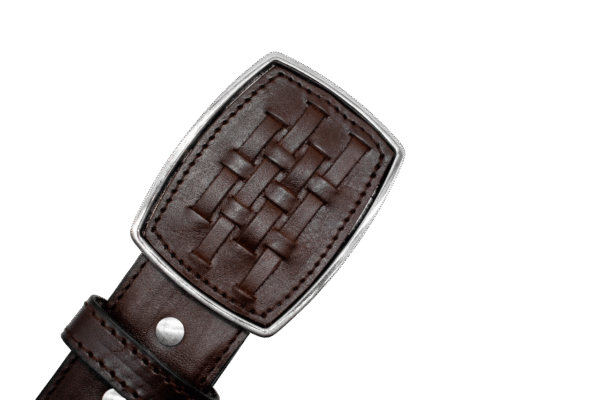 HEBILLA DE CINTURON EN COLOR CAFE