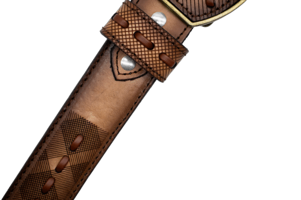 Cinturón Córcega Miel con una Costura