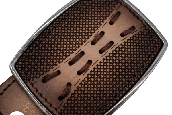 Cinturón Córcega Miel Tejido