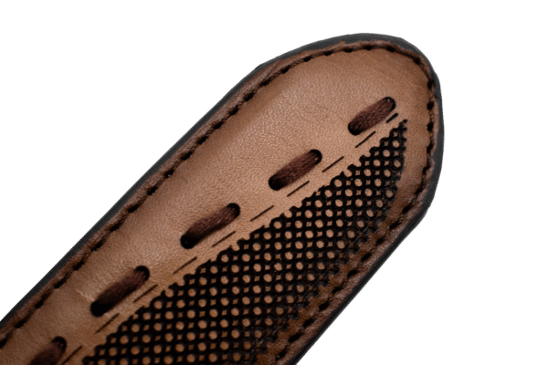 Cinturón Córcega Miel Tejido