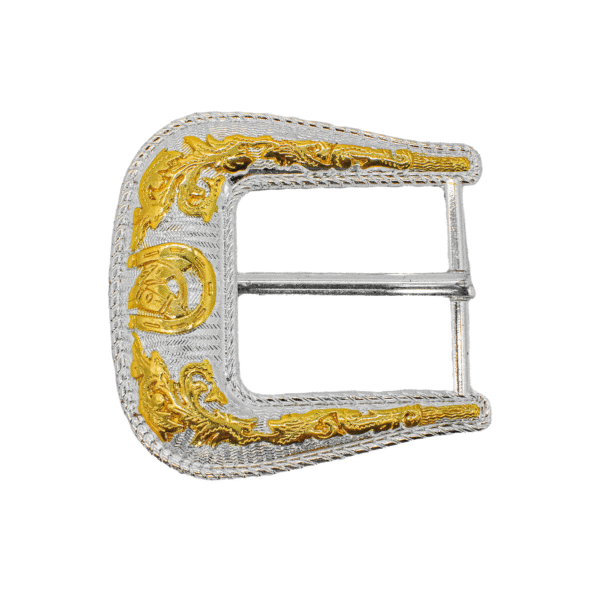 HEBILLA COMBINADA DE ORO CON PLATA