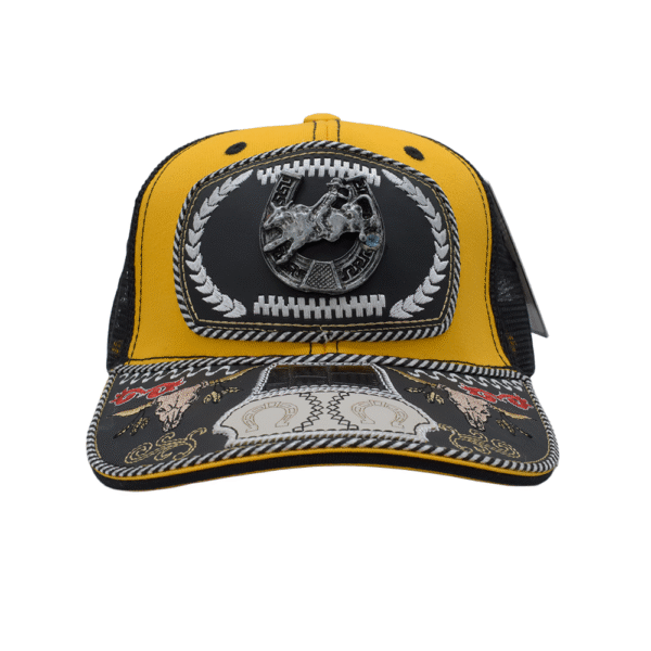 GORRA ESTILO VAQUERA CON FORMA METALICA