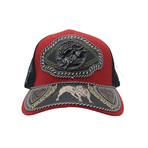 GORRA ESTILO VAQUERA CON FORMA METALICA