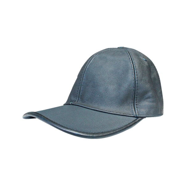 GORRA DE PIEL AZUL MARINO GORRA DE PIEL