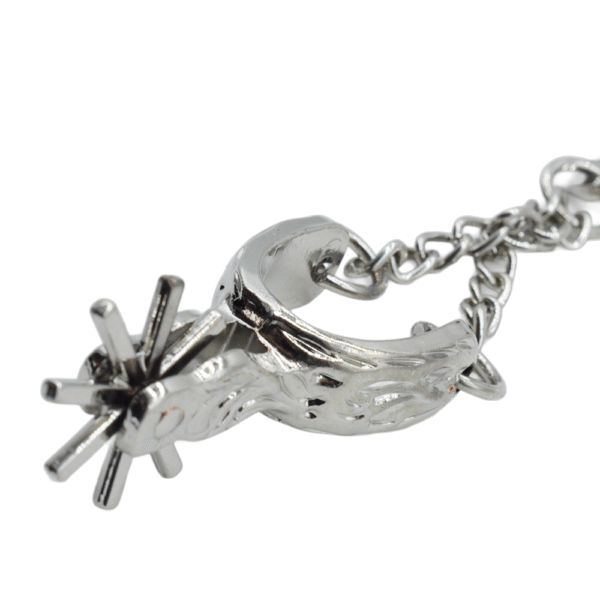 LLAVERO METALICO CON FORMA DE ESPUELAS