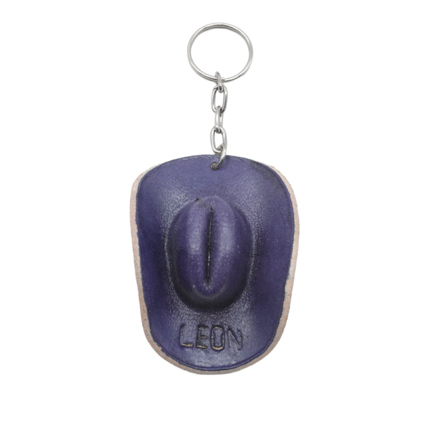 Llavero de Sombrero de Cuero