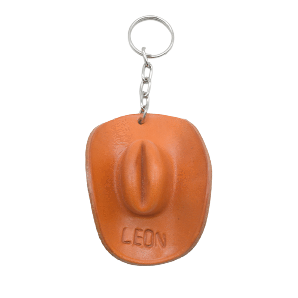 Llavero de Sombrero de Cuero