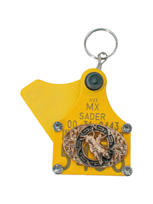 LLAVERO DE ARETILLO CON PIEDRA