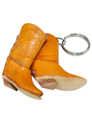 LLAVERO DE BOTA EN CUERO