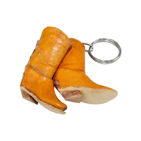 LLAVERO DE BOTA EN CUERO