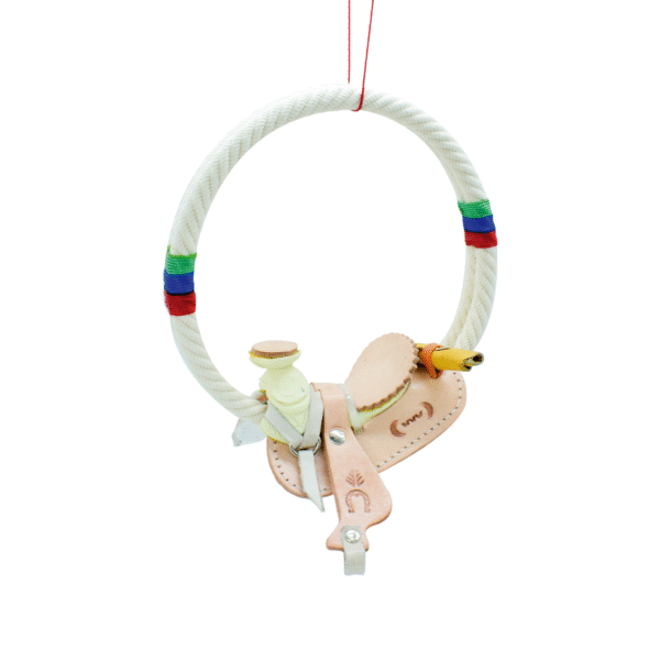 LLAVERO DE MONTURA CON ARO PARA COLGAR EN EL ESPEJO