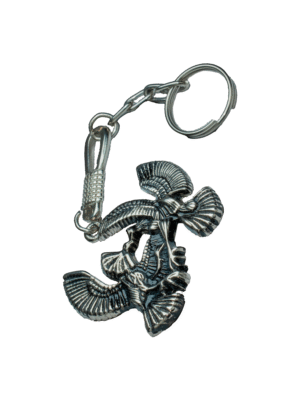 Llavero Metálico de Gallos