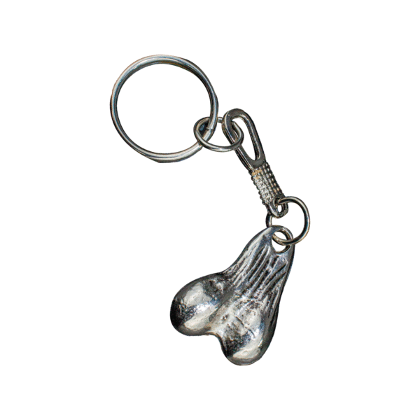 Llavero Metálico de Huevos de Toro