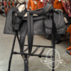 MONTURA CUADRADA CUERO RECUPERADO CON ASIENTO FORRADO