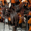 MONTURA REDONDA CINCELADA INFANTIL ASIENTO FORRADO