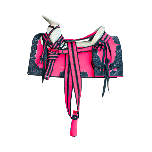 MONTURA CUADRADA DE LONA AZUL ROSA MONTURA CUADRADA DE LONA