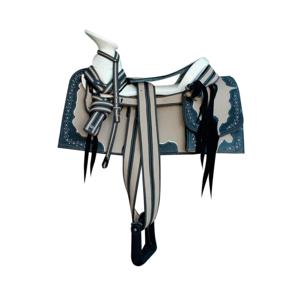 MONTURA CUADRADA DE LONA BEIGE MONTURA CUADRADA DE LONA