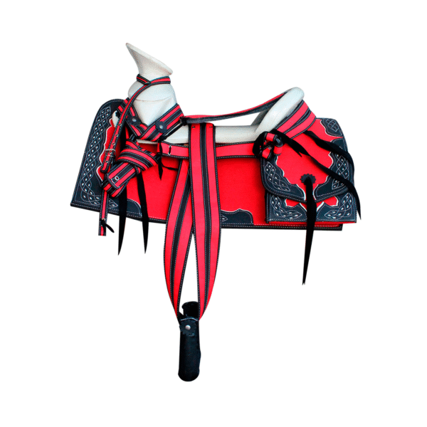 MONTURA CUADRADA DE LONA ROJO MONTURA CUADRADA DE LONA