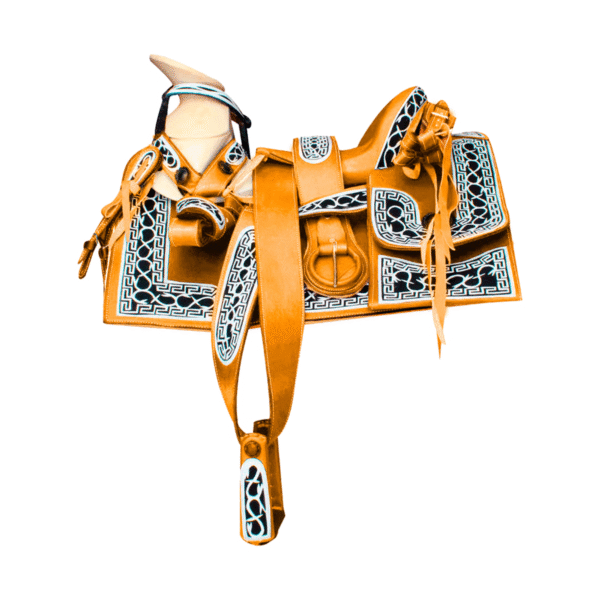 MONTURA CUADRADA VAUQETA NAVAJEADA ASIENTO FORRADO MIEL MONTURA CUADRADA VAQUETA NAVAJEADA ASIENTO FORRADO