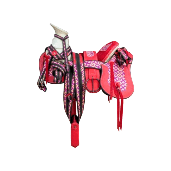 MONTURA HUICHOL ROSA MONTURA ESTILO TIPO HUICHOL