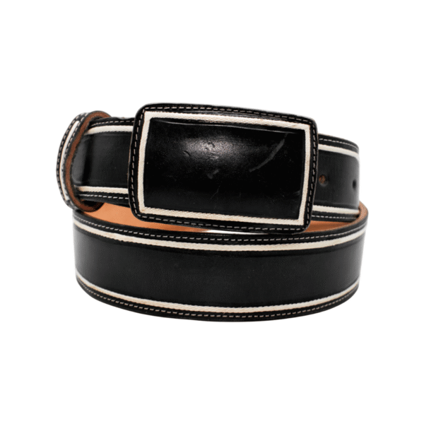 CINTURON CHARRO CORNEADO CON PITA