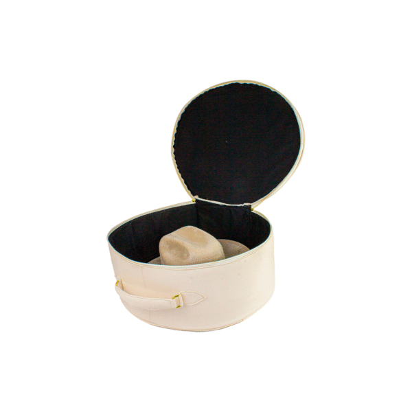 PORTA SOMBRERO ABIERTO DE COLOR BLANCO