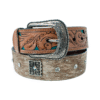 Cinturon Decorado con Pelo y Piedras