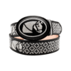 CINTURON CHARRO BORDADO EN COLOR NEGRO