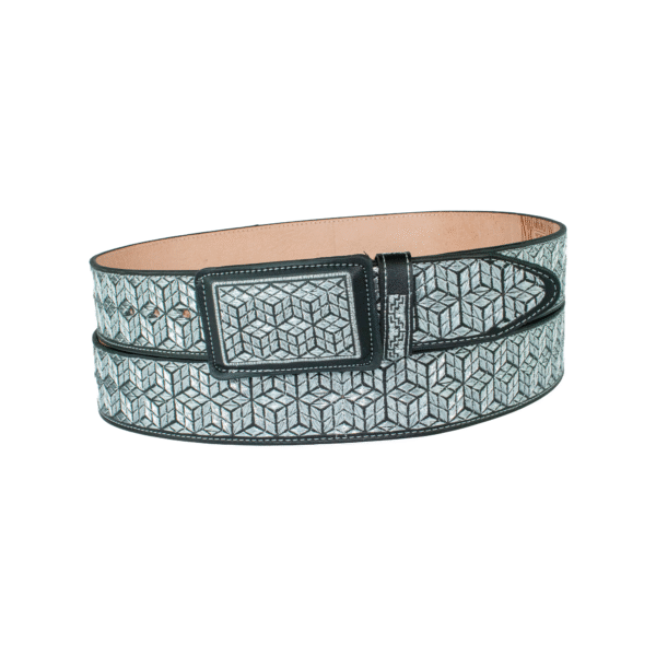 Cinturón Metálico Geométrico