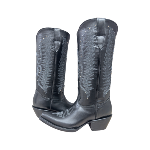 Bota de Piel Puntal con Estoperol